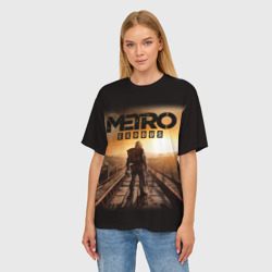 Женская футболка oversize 3D Metro: Exodus - фото 2
