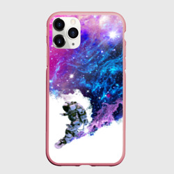 Чехол для iPhone 11 Pro Max матовый Космический сноуборд