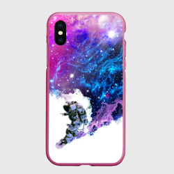 Чехол для iPhone XS Max матовый Космический сноуборд