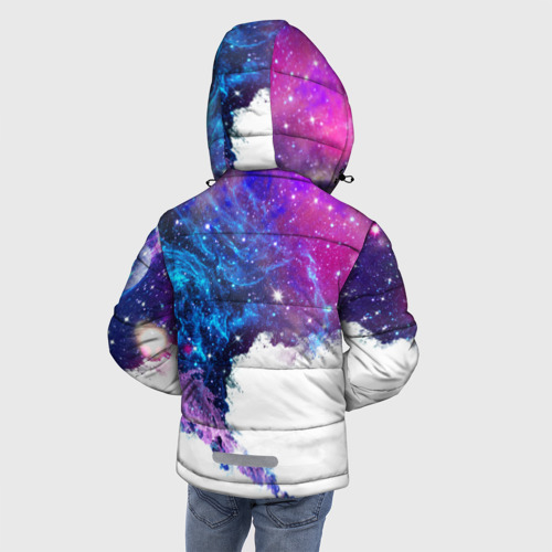 Зимняя куртка для мальчиков 3D Космический сноуборд, цвет красный - фото 4