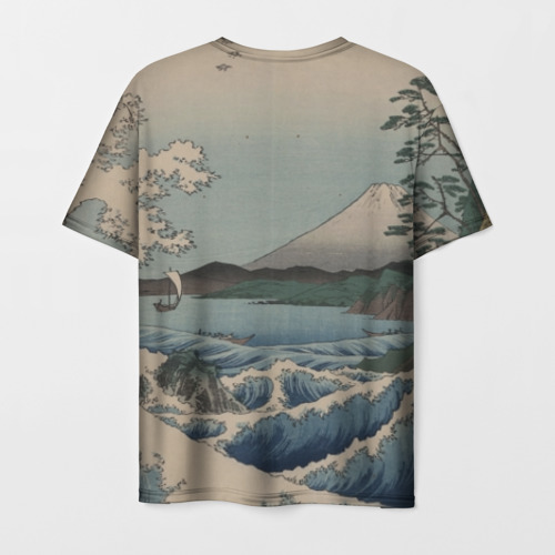 Мужская футболка 3D Утагава Хиросигэ - фото 2