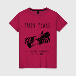 Женская футболка хлопок Твин Пикс