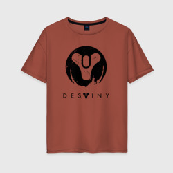 Женская футболка хлопок Oversize Destiny