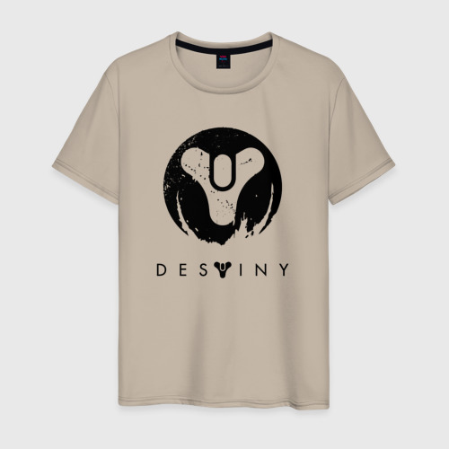 Мужская футболка хлопок Destiny, цвет миндальный