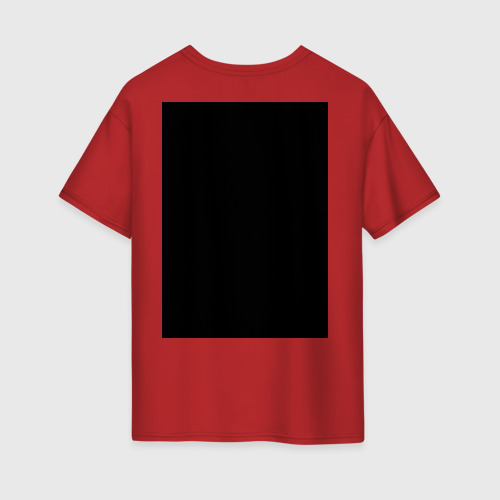 Женская футболка хлопок Oversize Gambit, цвет красный - фото 2