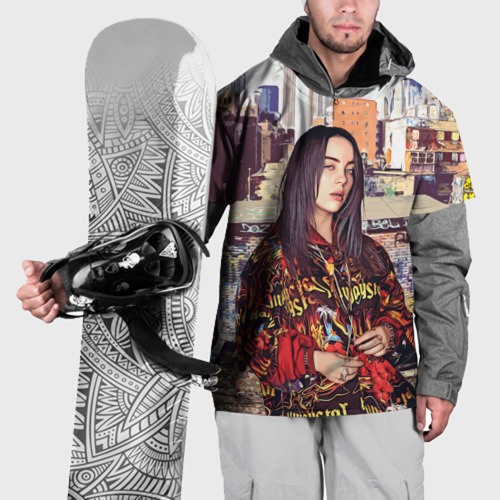 Накидка на куртку 3D Billie Eilish, цвет 3D печать