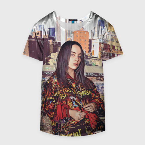 Накидка на куртку 3D Billie Eilish, цвет 3D печать - фото 4