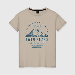 Женская футболка хлопок Твин Пикс