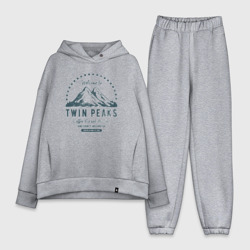 Женский костюм хлопок Oversize Твин Пикс