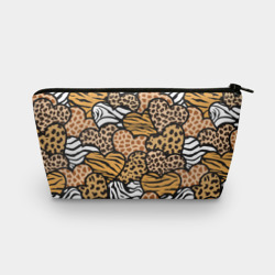 Косметичка 3D Сердца из шкур африканских животных