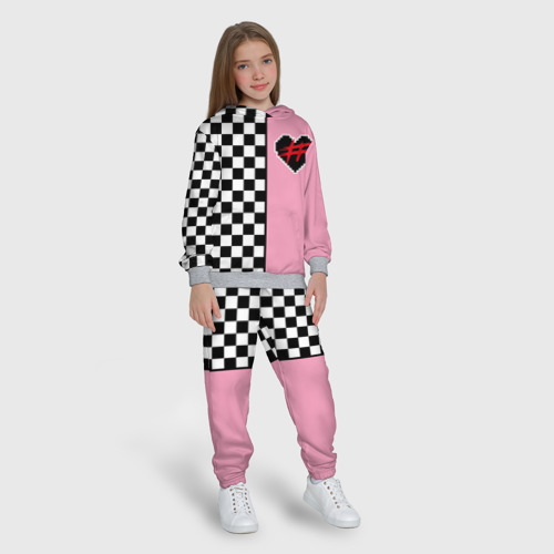 Детский костюм с толстовкой 3D Френдзона, цвет меланж - фото 5