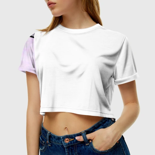 Женская футболка Cropp-top Billie Eilish Фото 01 Женская футболка Cropp-top Billie Eilish Фото 01