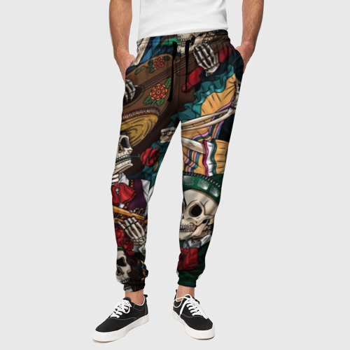Мужские брюки 3D Мексиканская Вечеринка, цвет 3D печать - фото 4