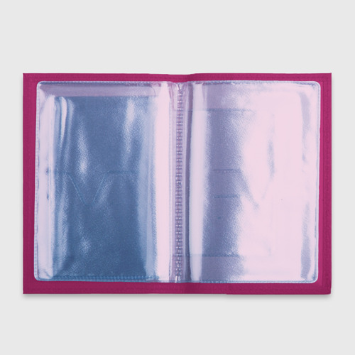 Обложка для автодокументов Билли Айлиш, цвет ярко-розовый - фото 3