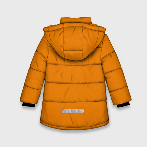 Зимняя куртка для девочек 3D с принтом Билли Айлиш, вид сзади #1