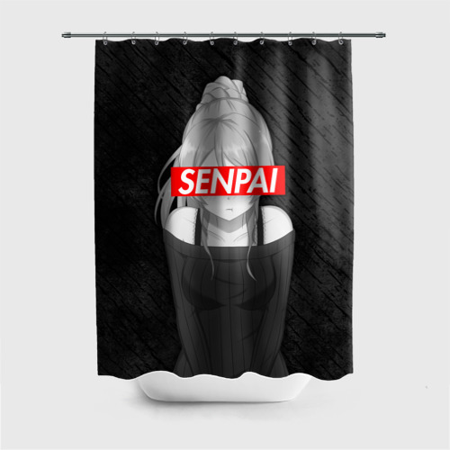 Штора 3D для ванной Anime Senpai Girl