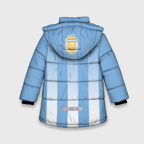 Зимняя куртка для девочек 3D Сборная Аргентины, цвет черный - фото 2