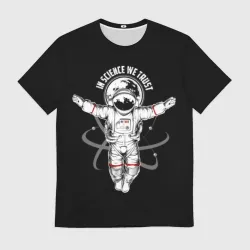 Мужская футболка 3D In science we trust