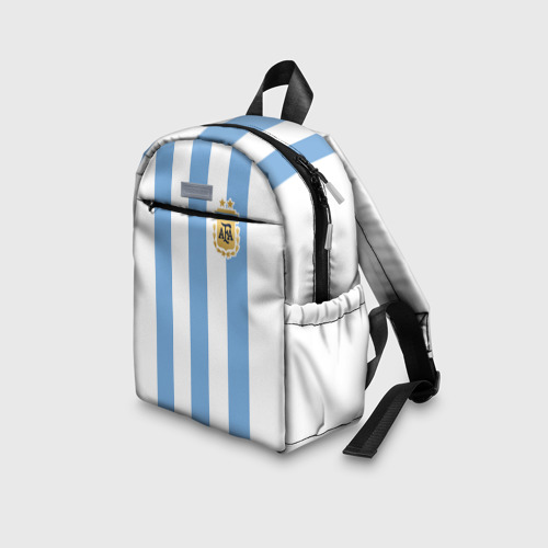 Детский рюкзак 3D с принтом Сборная Аргентины, вид сбоку #3