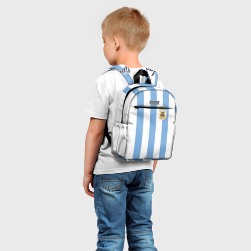 Детский рюкзак 3D с принтом Сборная Аргентины, фото на моделе #1