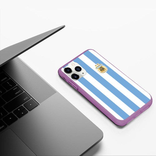 Чехол для iPhone 11 Pro матовый с принтом Сборная Аргентины, фото #5