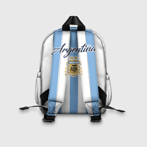 Детский рюкзак 3D с принтом Сборная Аргентины, вид сзади #2