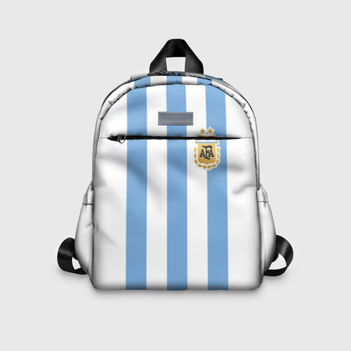 Детский рюкзак 3D с принтом Сборная Аргентины, вид спереди #2