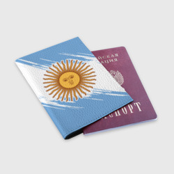 Обложка для паспорта матовая кожа Аргентина - фото 2