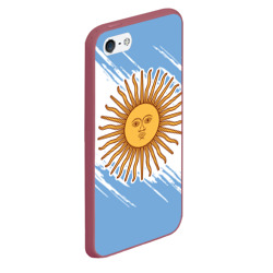 Чехол для iPhone 5/5S матовый Аргентина - фото 2