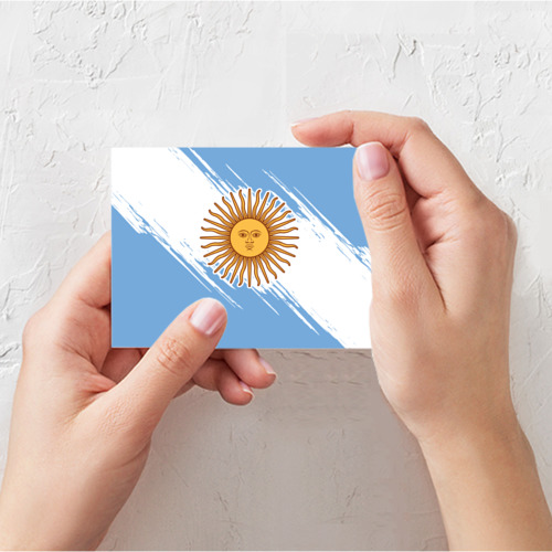 Поздравительная открытка Аргентина, цвет белый - фото 3