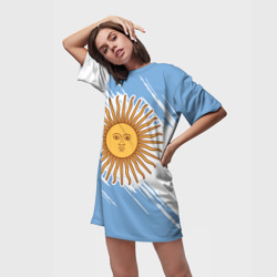 Платье-футболка 3D Аргентина - фото 2