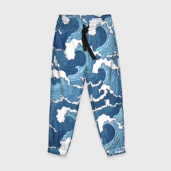 Детские брюки 3D Морские волны графика