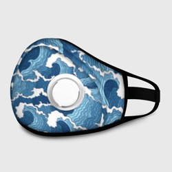 Маска из неопрена Морские волны графика