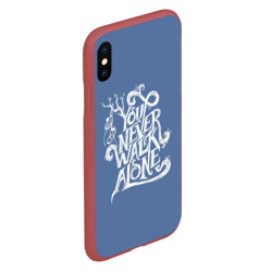 Чехол для iPhone XS Max матовый You Never Walk Alone - фото 2