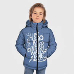 Зимняя куртка для мальчиков 3D You Never Walk Alone - фото 2