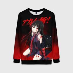 Женский свитшот 3D Акаме в красной дымке