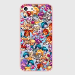 Чехол для iPhone 5/5S матовый My Little Pony Ahegao патттерн
