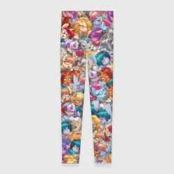Леггинсы 3D My Little Pony Ahegao патттерн