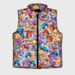 Мужской жилет утепленный 3D My Little Pony Ahegao патттерн