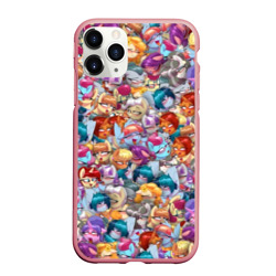 Чехол для iPhone 11 Pro Max матовый My Little Pony Ahegao патттерн