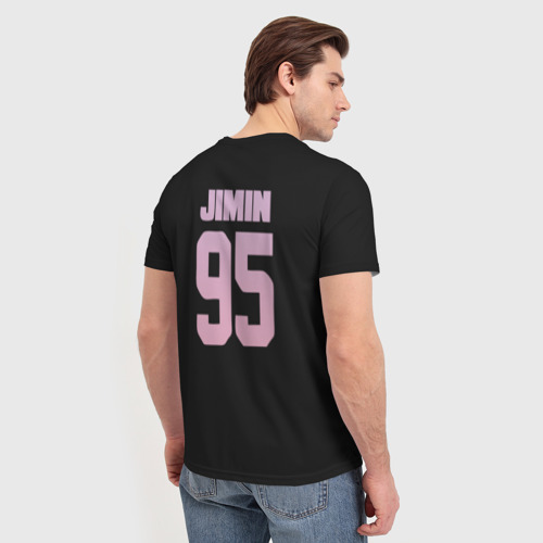 Мужская футболка 3D BTS (На спине - JIMIN 95), цвет 3D печать - фото 4