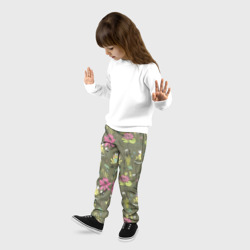 Детские брюки 3D Лягушки на речке и розовые лилии - фото 2