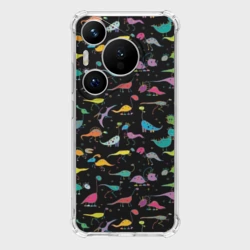 Чехол для Huawei Pura 70 Светящиеся динозавры