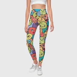Леггинсы 3D Monsters funny multicolored - фото 2