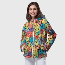 Женская ветровка 3D Monsters funny multicolored - фото 2