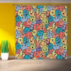 Фотошторы Monsters funny multicolored - фото 2