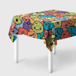 Скатерть 3D Monsters funny multicolored