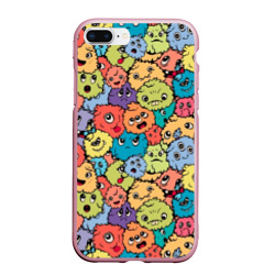 Чехол для iPhone 7Plus/8 Plus матовый Monsters funny multicolored