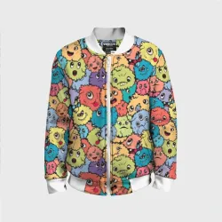 Детский бомбер 3D Monsters funny multicolored