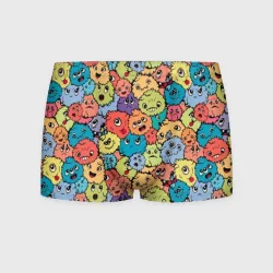 Мужские трусы 3D Monsters funny multicolored